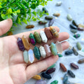 Natural Crystal Mini Terminated Quartz Points Double-Point Hand Carved and Polished for Decorative Fashion Use