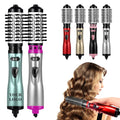 Adjustable Rotating Automatic Curling Iron Hot Air Hair Dryer Brush for Fast Drying Curling Volumizing Straightening & Styling