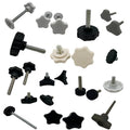 Dongguan Factory M6 M8 M10 M12 M14 M16 Screw Nut Plastic Knob for Drawer Plastic Handles and Knobs for Kitchen Cabinet