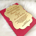Wholesale Luxury Rose Gold Silver Mirror Invitaciones De Boda for Quinceanera Sweet 16 Acrylic Mirror Wedding Invitations