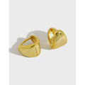 925 Sterling Silver Geometric Fashion Earrings Triangle Chunky Hoop Earrings Daily Wear Earrings Women Fine Jewelry