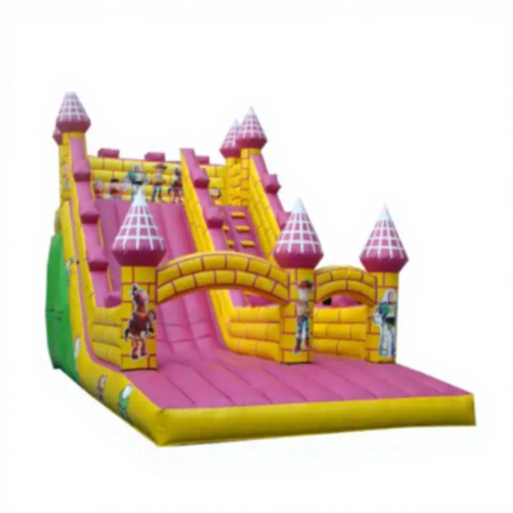 Pvc Commercial Inflatable Princess Castle Slide Camelot Dry Slide for Kids