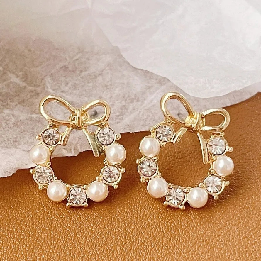 Fashion Gold Plated Stud Earrings Earrings Star Flower Heart Earrings for Women Party Jewelry Gift