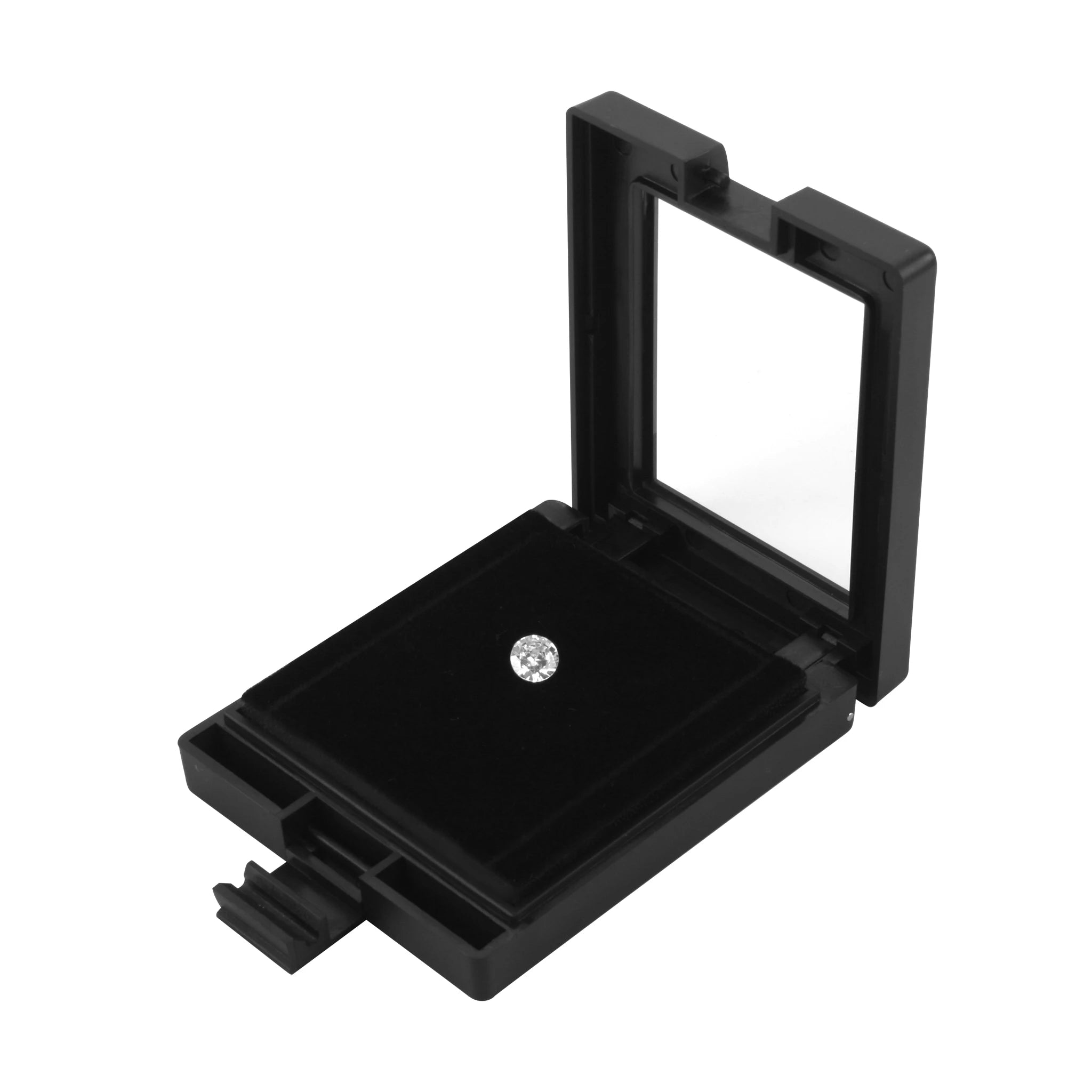 GemTrue Hot-selling Item Diamond Container Holder Best Quality Diamond Display Box Gemstone case with Stand