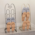 Ultra-thin Ultra-narrow Modern Metal Living Room Shoe Rack for Home & Hotel Use