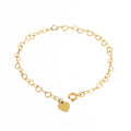 Fenny 18K PVD Gold Plated No Fade Dainty Hollow Heart Shaped Bracelet Gift for Women Stainless Steel Jewelry Wholesale