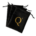 Custom Brand Logo 13*18cm Black Massager Storage Pouches Drawstring Suede Sex Toys Bags for Adults