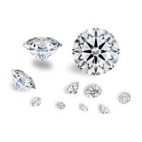 HPHT CVD Loose Stone Round Shape 0.3ct 0.5ct DEF Color VS Lab Grown Diamonds for Jewelry Making