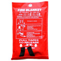 Durable 0.43mm Fiberglass Fire Blanket White 430gsm EN1869:1997 Certified 1.8m X 1.8m & 1.8m X 1.2m INRY Brand