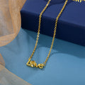 Valentine's Day Love Memory Projection 18K Gold Plated Copper Link Chain Pendant Necklace Customized Photo for Women's Party
