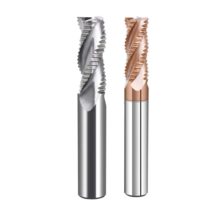 HRC55 Solid Tungsten Carbide CNC Wave Edge Rough End Milling Cutter 3/4 Flutes Coated for Aluminium/Steel Customizable