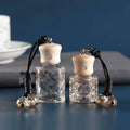 Luxury Empty 10ml Glass Car Perfume Bottles Pendant 8ml Perfume Empty Hanging Car Diffuser Bottle