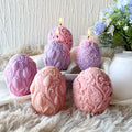 F207 3D Rose Flower Easter Egg Silicone Mold for Candle Making Handmade Soap Diy Silicone Candle Moulds Home Decor Gift Mould