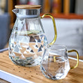 Home Heat Resistant Capacity Glass Teapot Water Jug Coffee Pot Kettle Glass Cup Tea Set