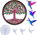 Tree of Life Wall Decoration Crystal Epoxy Resin Mold Wall Hanging Silicone Mould DIY Craft Casting Tool with OPP Bag