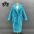 Janefur Wholesale Price Plus Size Women Sheep Teddy Bear Coat Quick Shipping Lady Shearling Thick Winter Jacket Long Coat