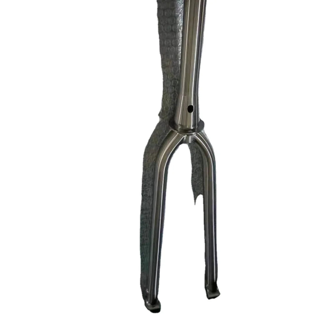 Titanium 700C Gravel Bicycle Front Fork with Thru Axle 100x12 Disc Brake Oil & Gas Cruisers