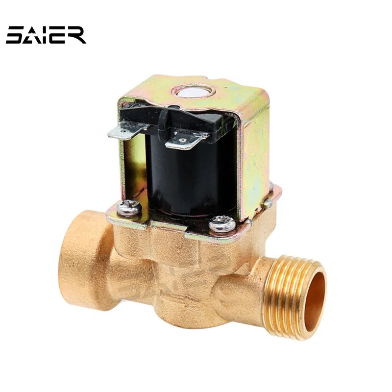 3/4" Solenoid Valve Brass NC Type Female to Male Threads 12v 24v 220v Solenoid Valve Brass