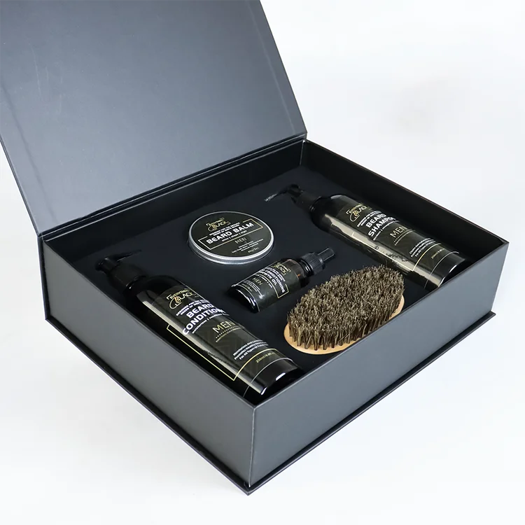 Argan Beard Oil 100% Natural Moisturizing and Nourishing Non-greasy Fast-absorbing Beard Kit Gift Set for Men