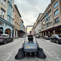 Automatic Cleaning Motor Engine Brush Floor Sweeper New Condition Electric Walk-Behind for Home Hotel Printing Shop Street Use
