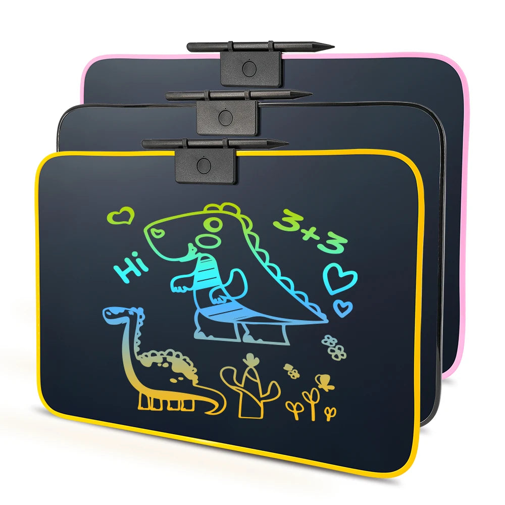 Interactive Learning Machine Kids LCD Writing Tablet Dual Screen Drawing Board Voice Education Toy Reusable Handwriting Pad MegaBDM