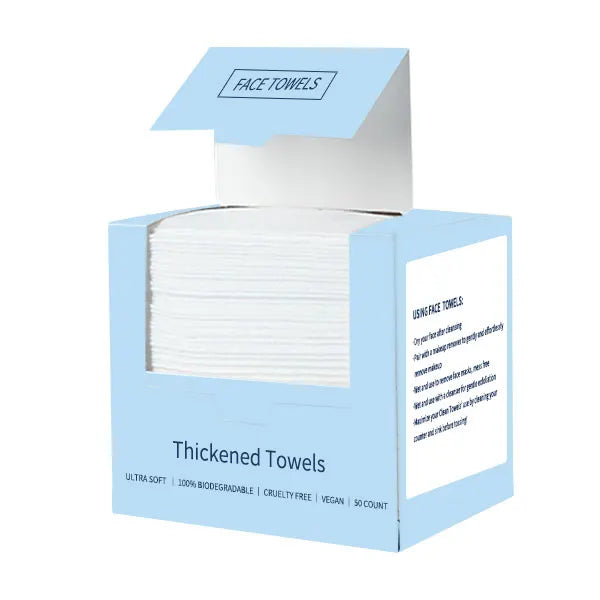 50pcs 100% Viscose  Disposable Wipes Facial Towel for Skin Cleaning and Makeup Removal