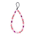 2024 New Fashion Pearl Wrist Mobile Phone Charm Chains Gray Polymer Clay Beads Phone Strap Cellphone Lanyard Jewelry