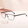 Wholesale Anti Blue Light Blocking Eyeglasses Retro Square Eyewear Custom Logo Optical Spectacle Frame Eye Glasses for Men