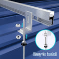 Solar Roof Mounting Double Threaded Screws M10x200 Hanger Bolt With Supporting Plate Solar Panel Mount Hanger Bolt Metal Roof