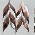 Modern Design Rose Golden Aluminum Self-Adhesive Mosaic Tile Irregular Sizes for Interior Wall Decoration Parquet for Hotels
