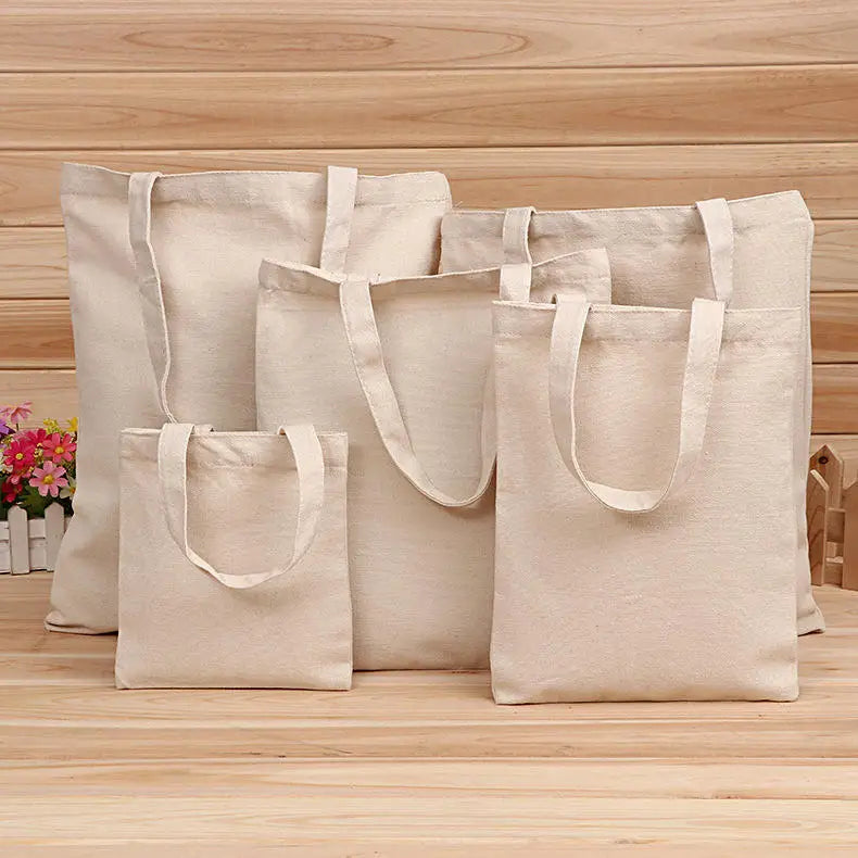 Trendy Capacity Canvas Tote Bag Personalized Logo Recycled Shopping Bag