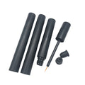 Aluminum Eyeliner Tube Matt Black Metallic High Grade Round 5ML Empty Eyelashes Serum Eyeliner Glue Packaging Container Bottle