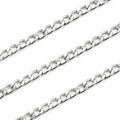 Wholesales New Trend Stainless Steel Cuban Chain Steel Color DIY Jewelry Making and Jewelry Findings for Men and Women