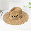 2025 New Summer Hat Hand Woven Western Sunshade Palm Straw Cowboy Hats
