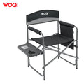 WOQI Camping Directors Chair Outdoor Folding Lawn Chair for Outside Adults Heavy Duty With Side Pockets Supports 400lbs