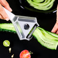 JOYBOS Y-Peeler for Vegetables 3-in-1 Veggie Peeler with Rotating Head Stainless Steel Julienne Peeler Kitchen