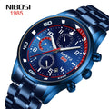 NIBOSI 2386 Luminous Watch Men's Quartz Watch Sports Wind Stainless Steel Belt Calendar Wrist Watch Clock Relogio Masculino