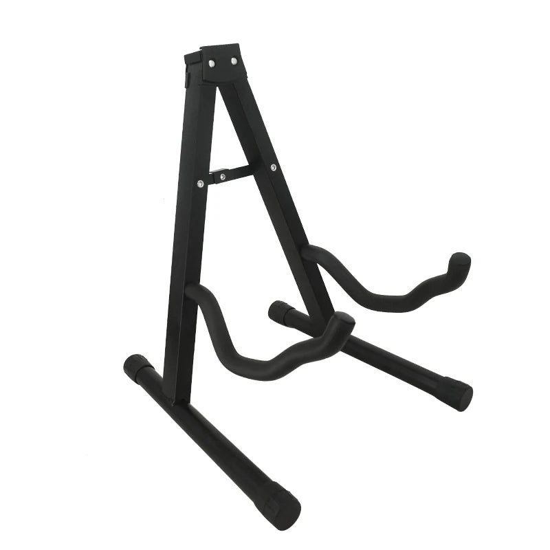 Aiersi Universal a Style Music Stand for Guitar Bass Folding Lightweight Tripod Stringed Instrument Metal Black Musical Holder