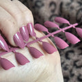 Private Label Fake Nails With Glue Ballerina Shape Short French Prefabricated Nail Tips