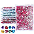 Wholesale 2-6mm Resin Non Hot Fix Loose Rhinestones Flat Back Plastic Crystals Strass Glitters Big Package Stones Bulk