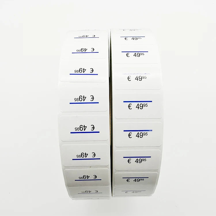 Brand New Adhesive Sticker Rolls Cute Piggyback Label in Red Black Blue Colors for Clothing and Shoes