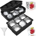 6 Cavity Large Silicone Ice Cube Tray for Whiskey Easy Release Reusable BPA Free Food Grade | Custom Logo