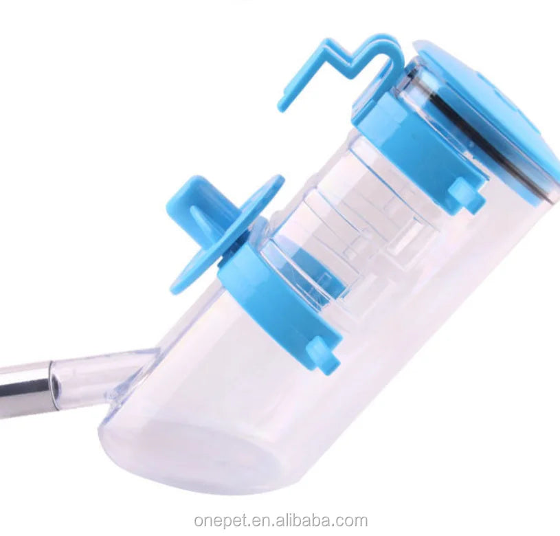 Eco-Friendly Pet Water Dispenser Cage Tool Feeder for Dogs and Cats Stainless Steel & Plastic Dog Drinking Bottle