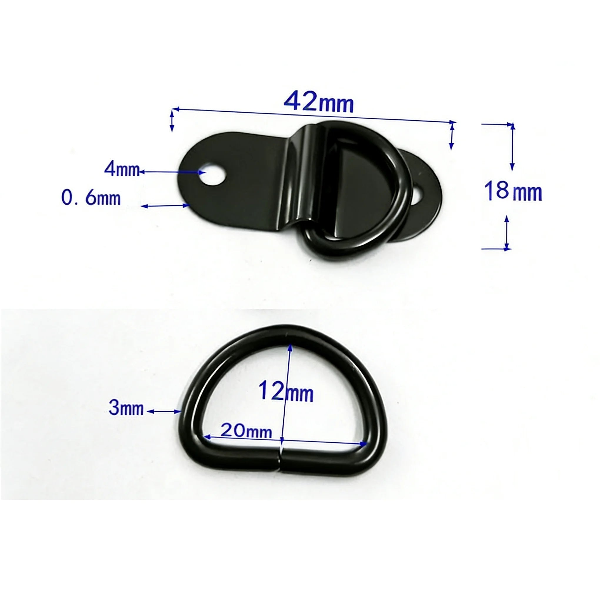 Deepeel B2-1 Bag Accessories Sewing Hardware Carabiner Hook Shoe Clasp Bag D Ring Buckle