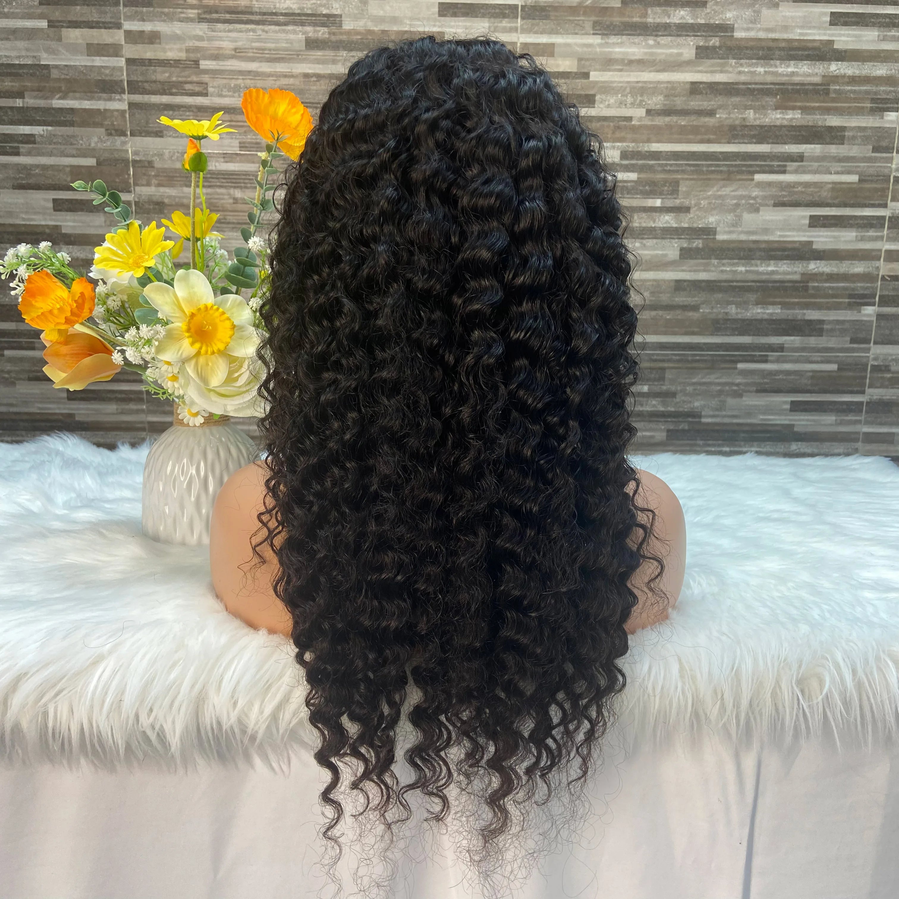Vietnamese Wig Deep Wave 13x4 Transparent Lace Frontal Wigs Remy Human Hair Wigs Natural Color for Black Women