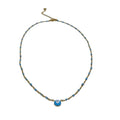 Light Luxury Stainless Steel Necklace Fashion Niche Drop Oil Design Women's eye Pendant Choker