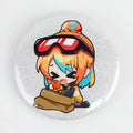 Customized Logo Anime Cartoon Print Design Circle 58mm Button Sublimation Blank Round Pin Badge