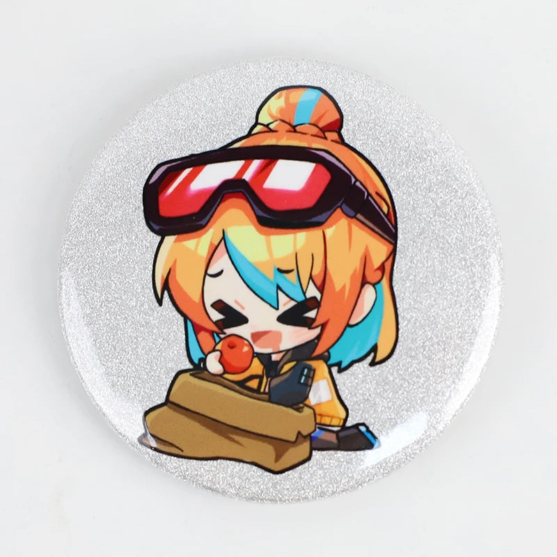 Customized Logo Anime Cartoon Print Design Circle 58mm Button Sublimation Blank Round Pin Badge