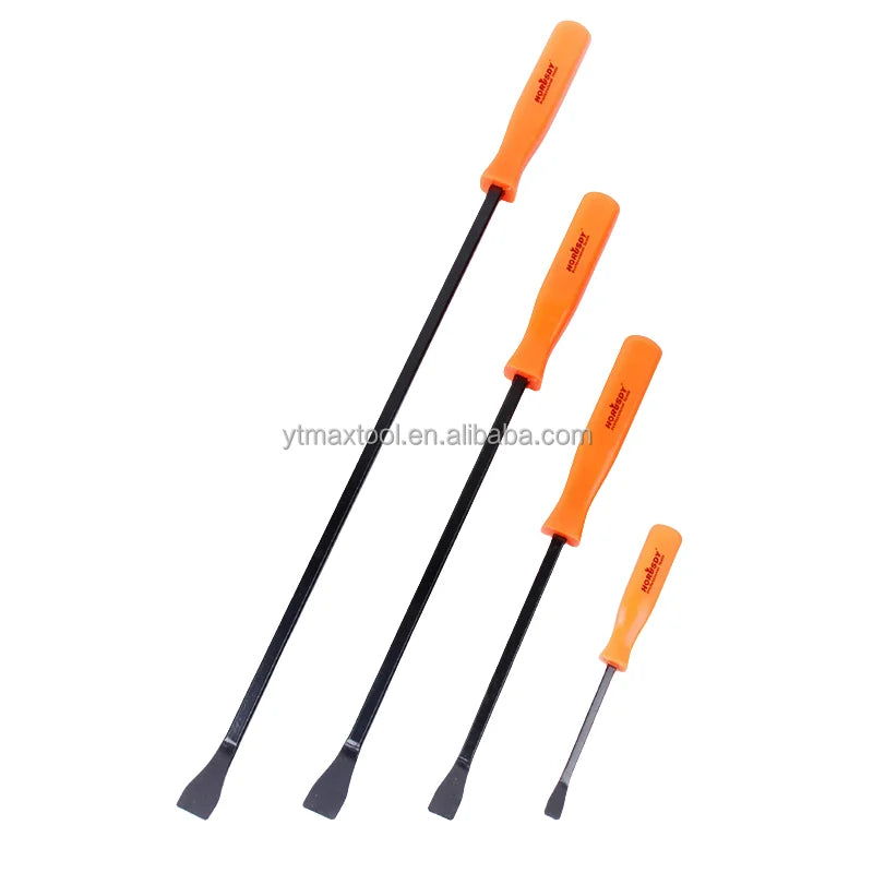 MaxTool Orange High Quality 4pc93114 Crowbar Chisel Tip 1246g68*15*3.5 Woodworking Pry Bars for DIY Enthusiasts