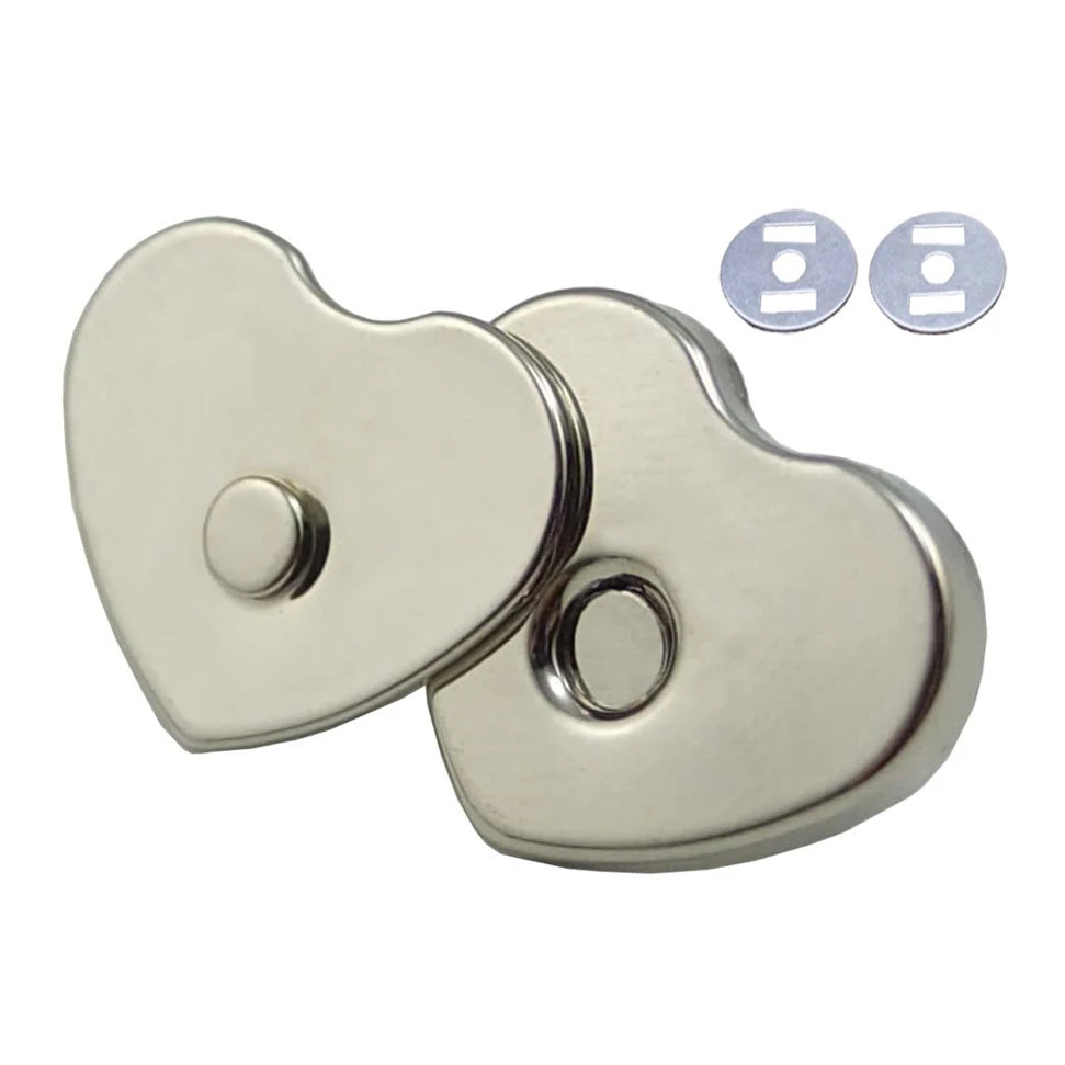 Magnetic Purse Love Snap 3/4" 18mm Clasps Closure Purse Handbag With Washer Nickle